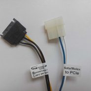 کابل برق مبدل ساتا و مولکس پاور به 2+6 PCIe گرافیک