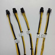 دسته سیم 5 تایی پاور اسیک ASIC سوکت ATX مشکی 6 پین