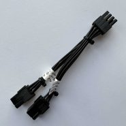 کابل برق مبدل 2 پورت 6 پین پاور به 2+6 گرافیک