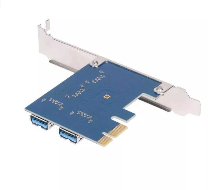 کارت تبدیل پورت PCIe x1 به 4 پورت USB x16 گرافیک